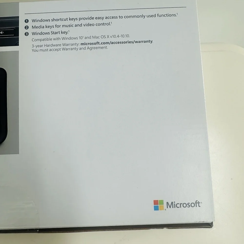 Microsoft Wired Keyboard 600 ANB00001 Wired‎ New Black w Box